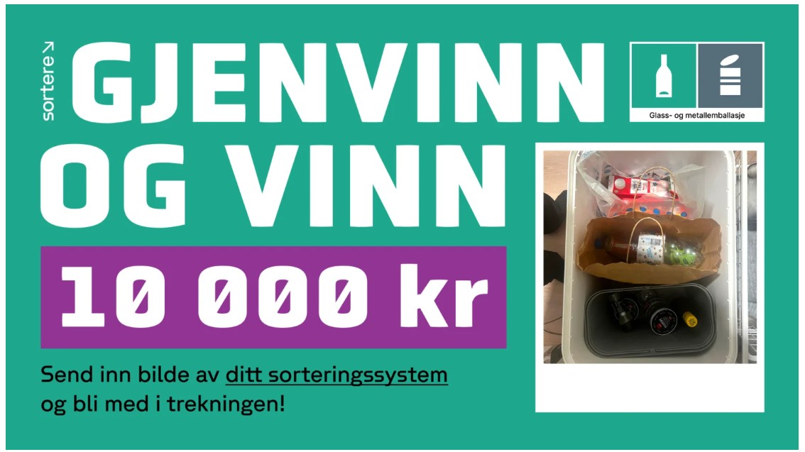 Gjenvinn og  vinn - Illustrasjon