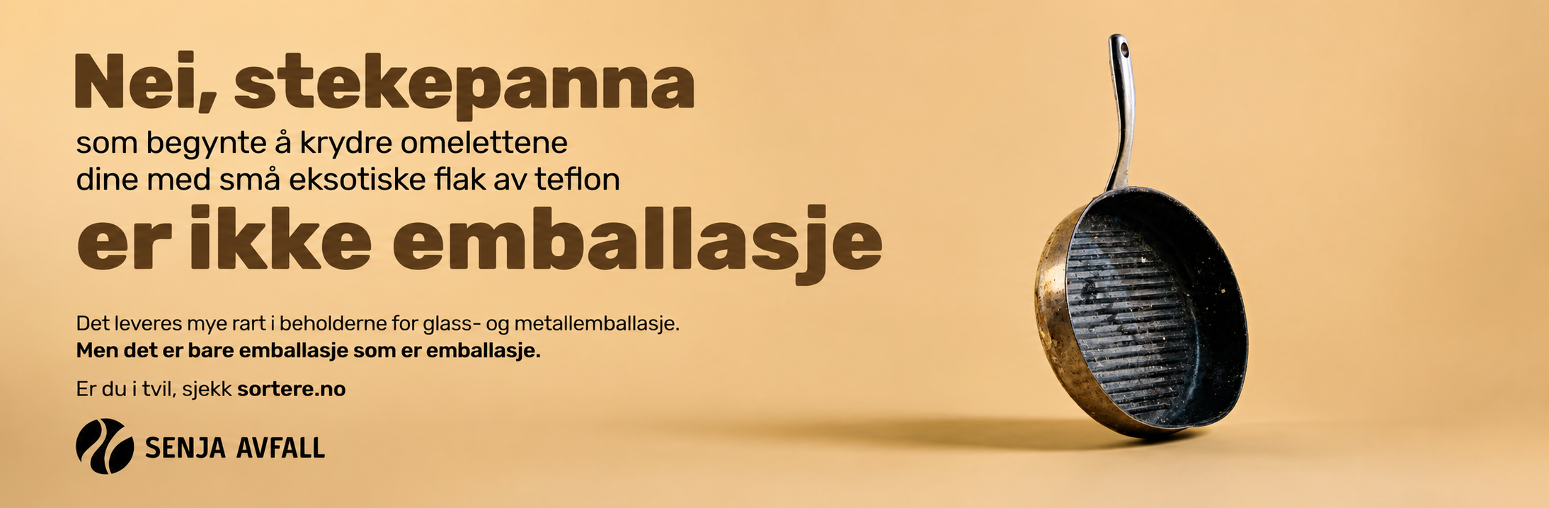 Kampanje for sortering av glass og metall