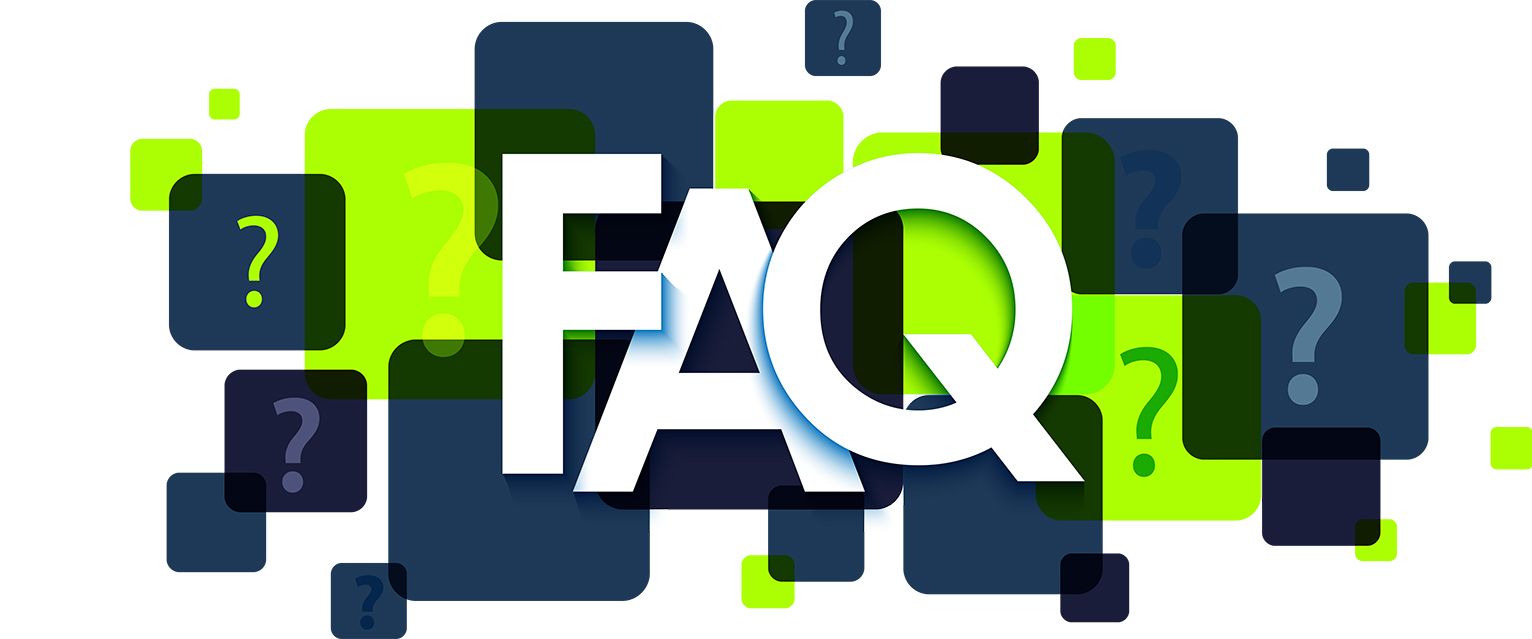 FAQ ofte stilte spørsmål. Illustrasjon 